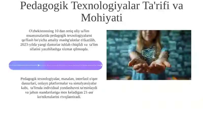 Pedagogik Texnologiyalarning Ta'lim Sifatini Yaxshilashdagi Rol 4