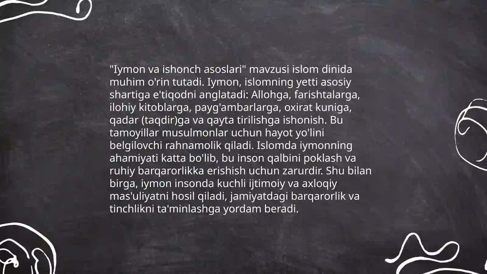Iyman va Isenim Asoslari 4