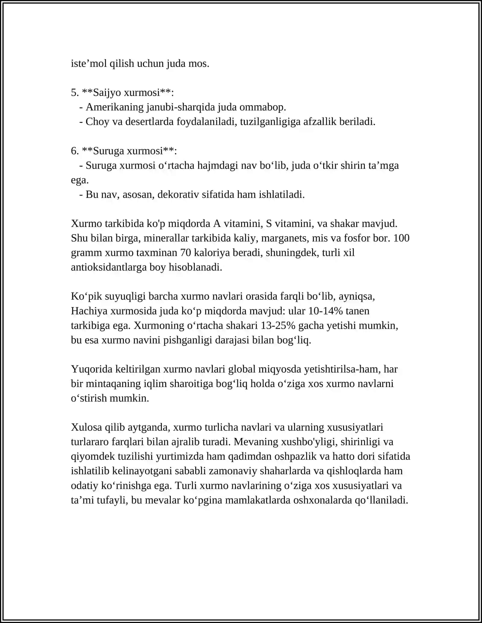 XURMO MAHSULOTI 4