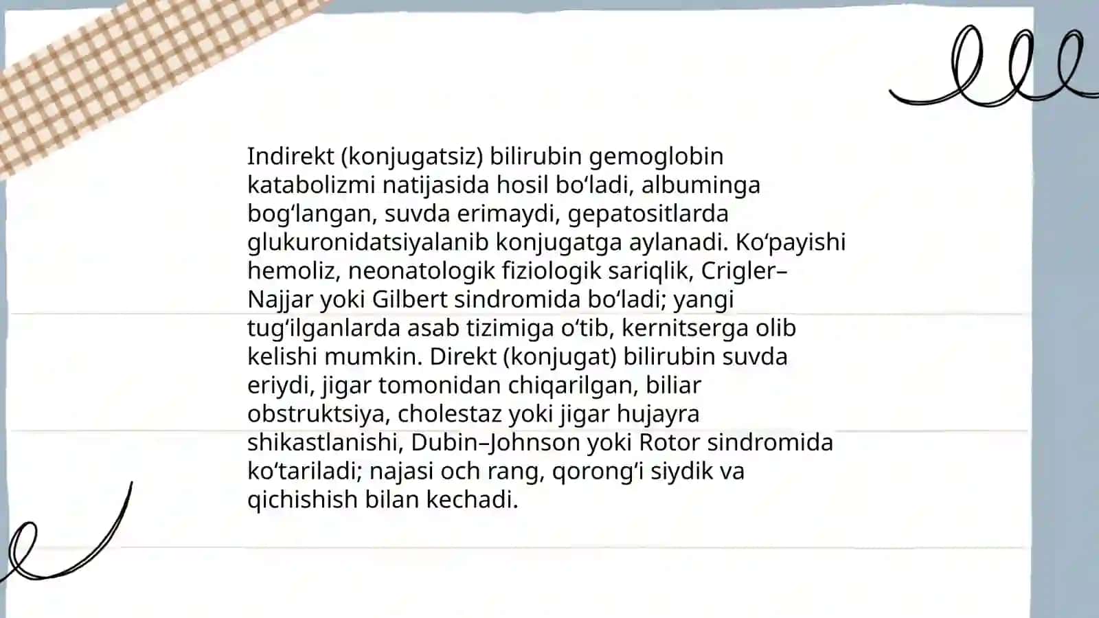 Giperbilirubiniya va sariqlik turlari 4