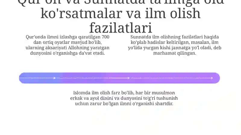 Islom sivilizatsiyasida ta'lim va tarbiya masalalari 4