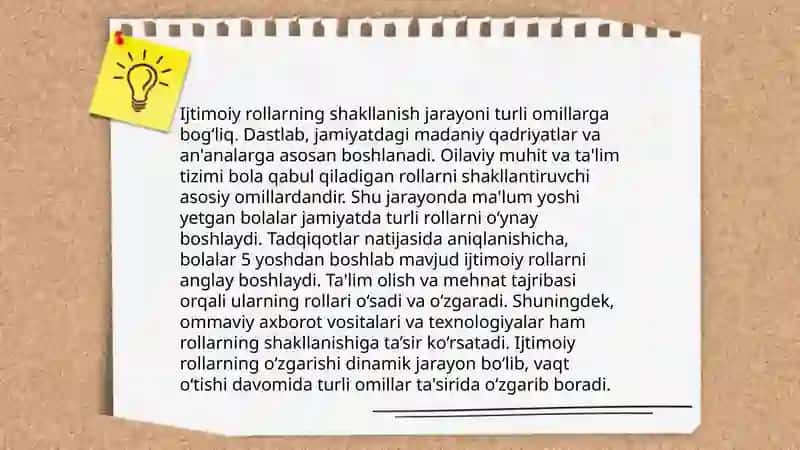 Ijtimoiy rollar va ularning psixologik ta’siri 4