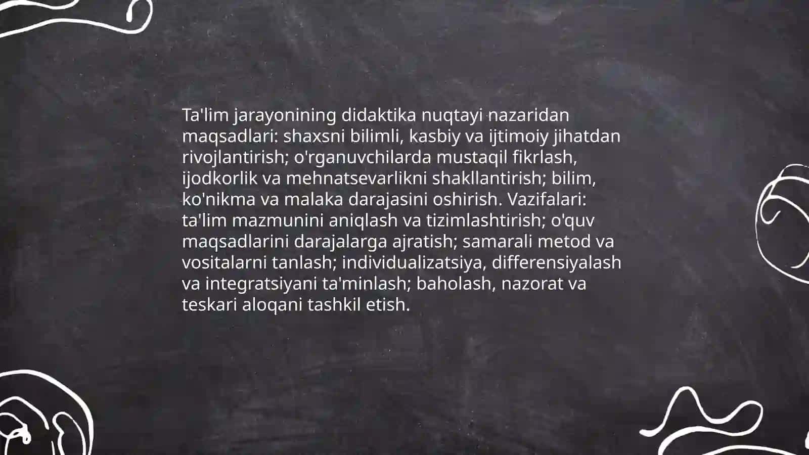 Didaktika - pedagogik ta'lim nazaryasi 4