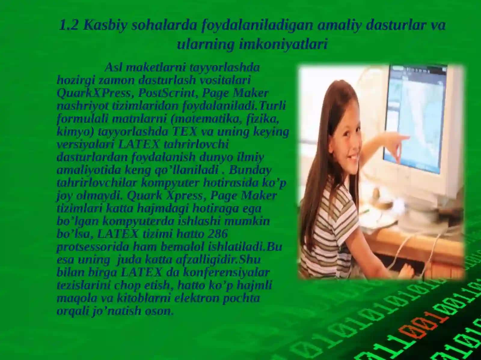 Amaliy dasturlar paketi va uning klassifikatsiyasi 4