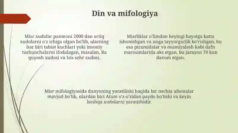 Qadimgi Misir madaniyati 4