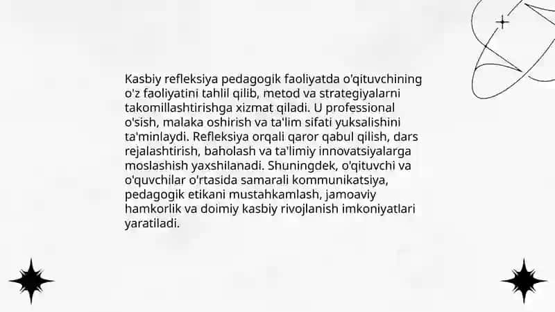 Pedagogik faoliyatda kasbiy refleksiya 4