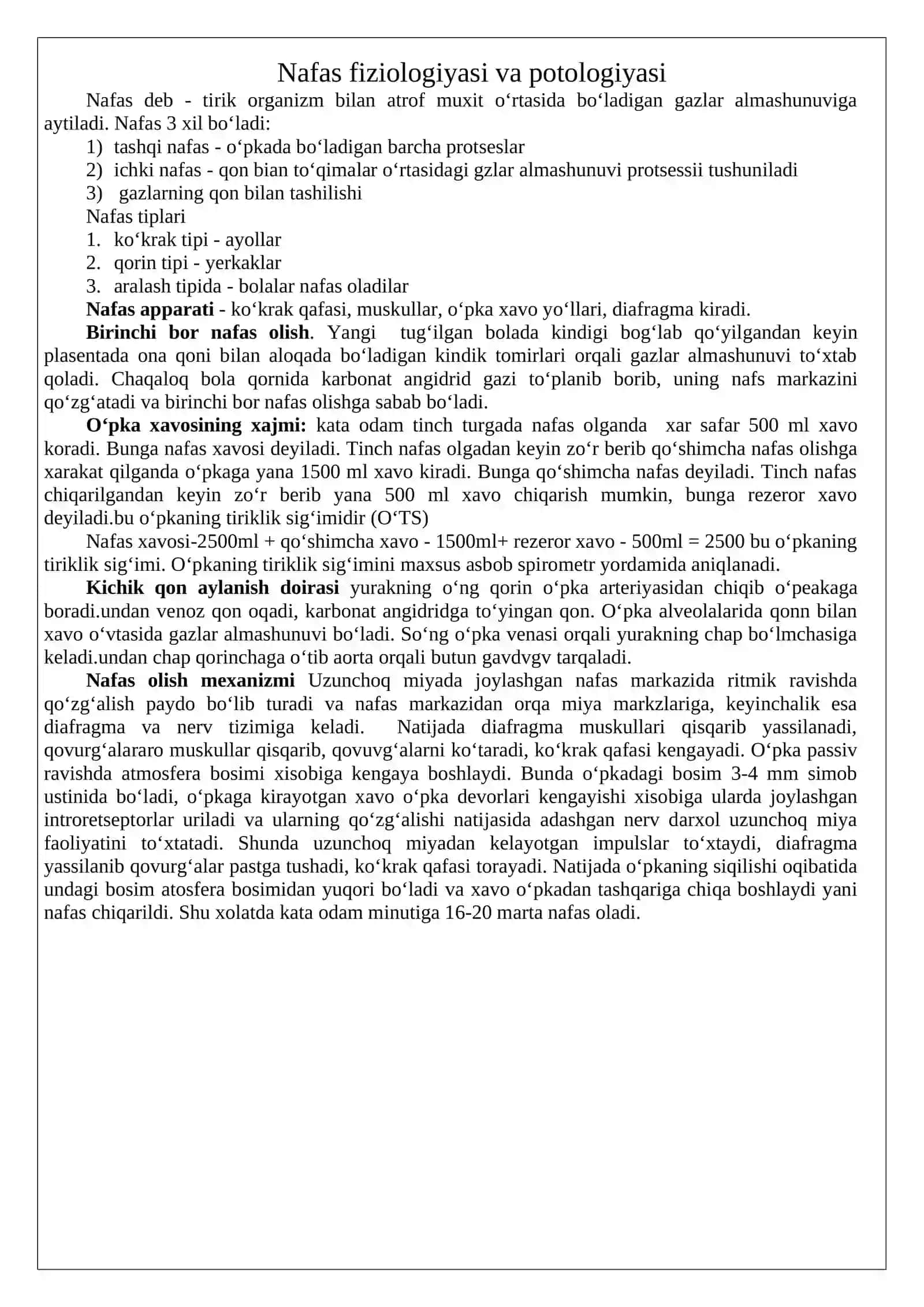 Nafas a'zolari sistemasi 4