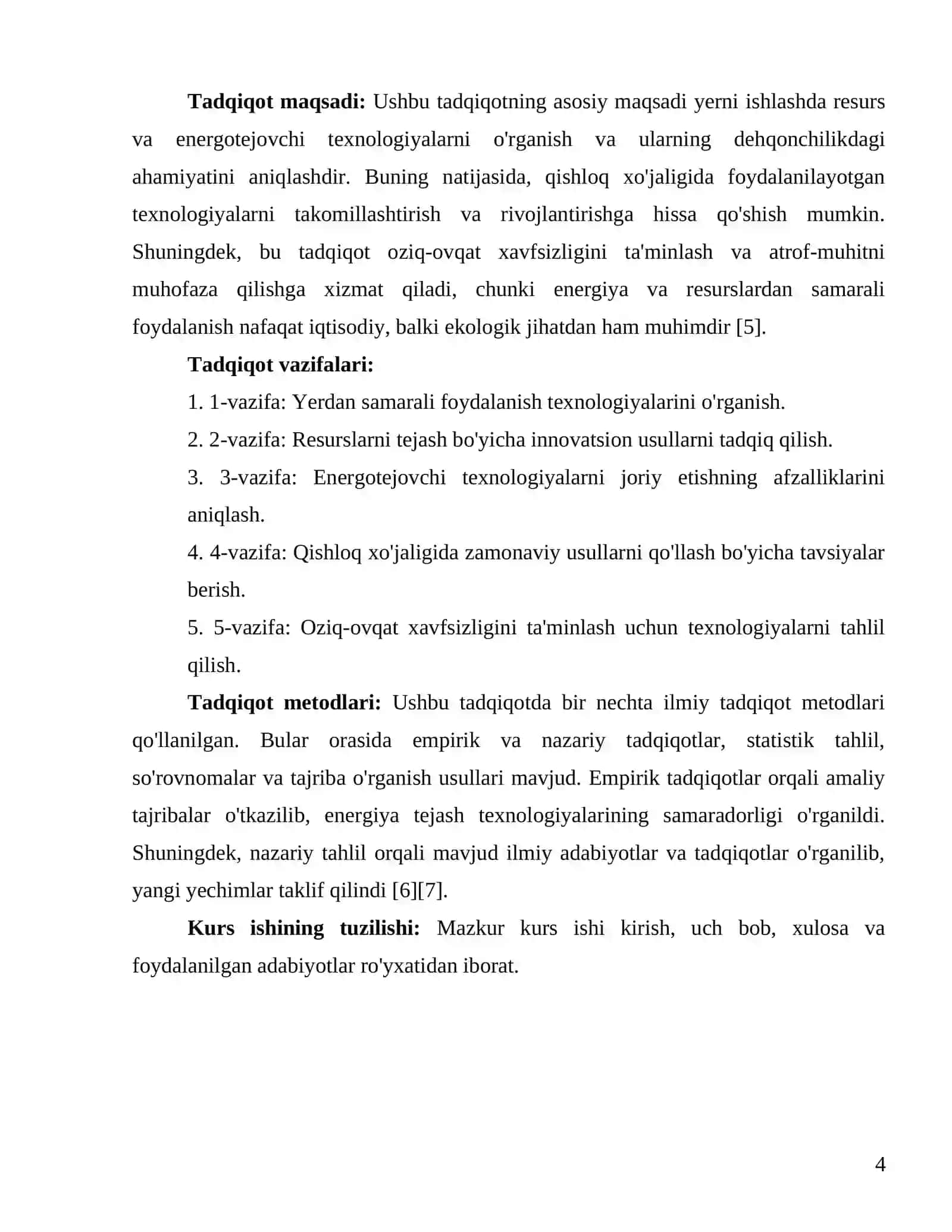 Yerni ishlashda resurs va energotejovchi texnologiyalar 4