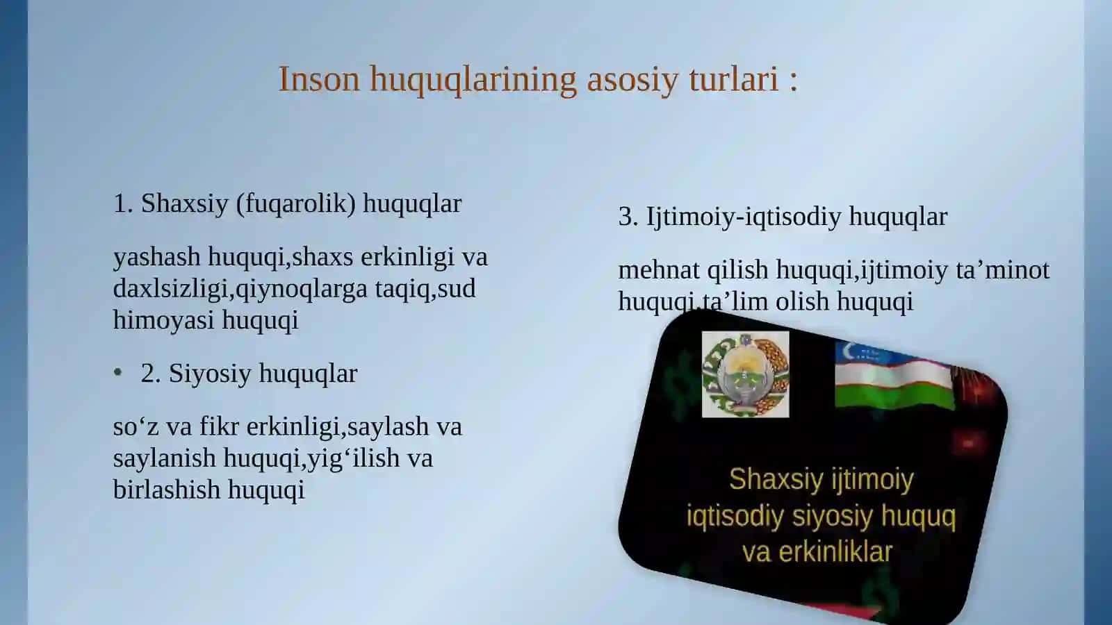 II-Jahon urushiga qadar mavjud bo’lgan inson huquqlari 4