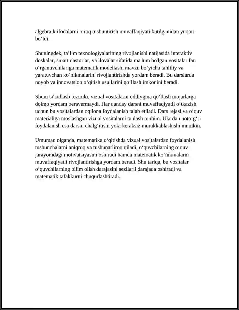 BOSHLANGʻICH SINFLARDA MATEMATIK ATAMALARNI OʻRGATISHNING SAMARALI USULLARI 4