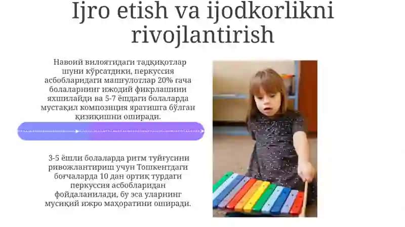 Bolalar uchun musiqiy ritmlarni o'rgatish 4