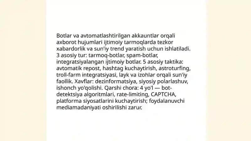 Ijtimoiy tarmoqlarda axborot xurujlari va tahdidlari 4