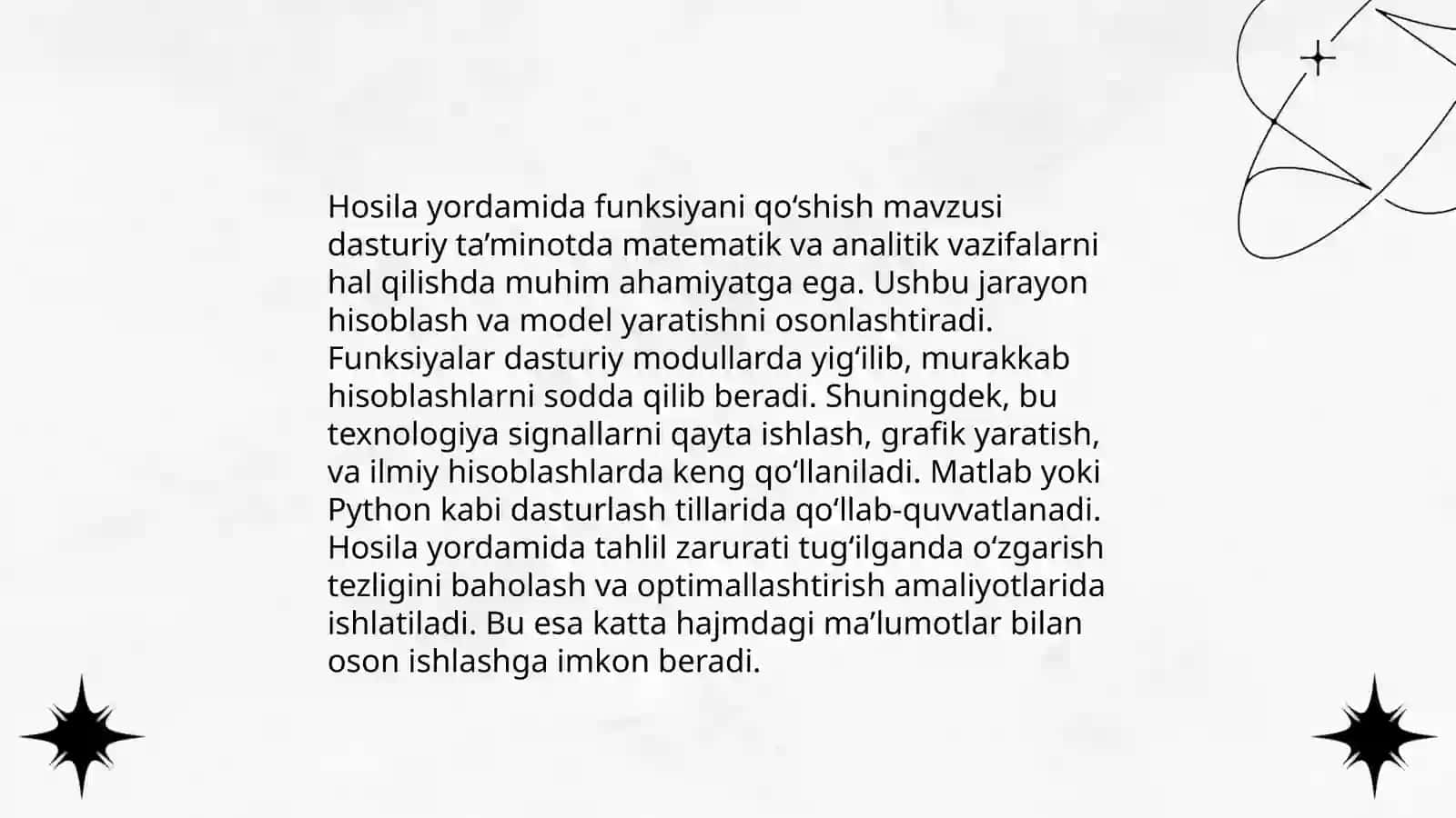 Funksiyaning grafigini yasash usullari 4