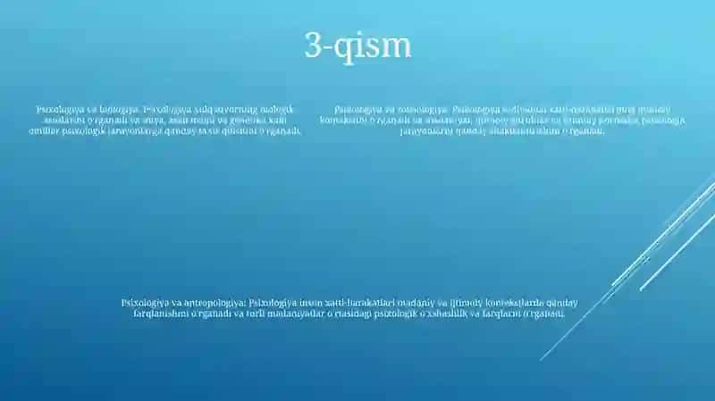 Psixologiyaning Boshqa Fanlar Bilan Aloqasi 4