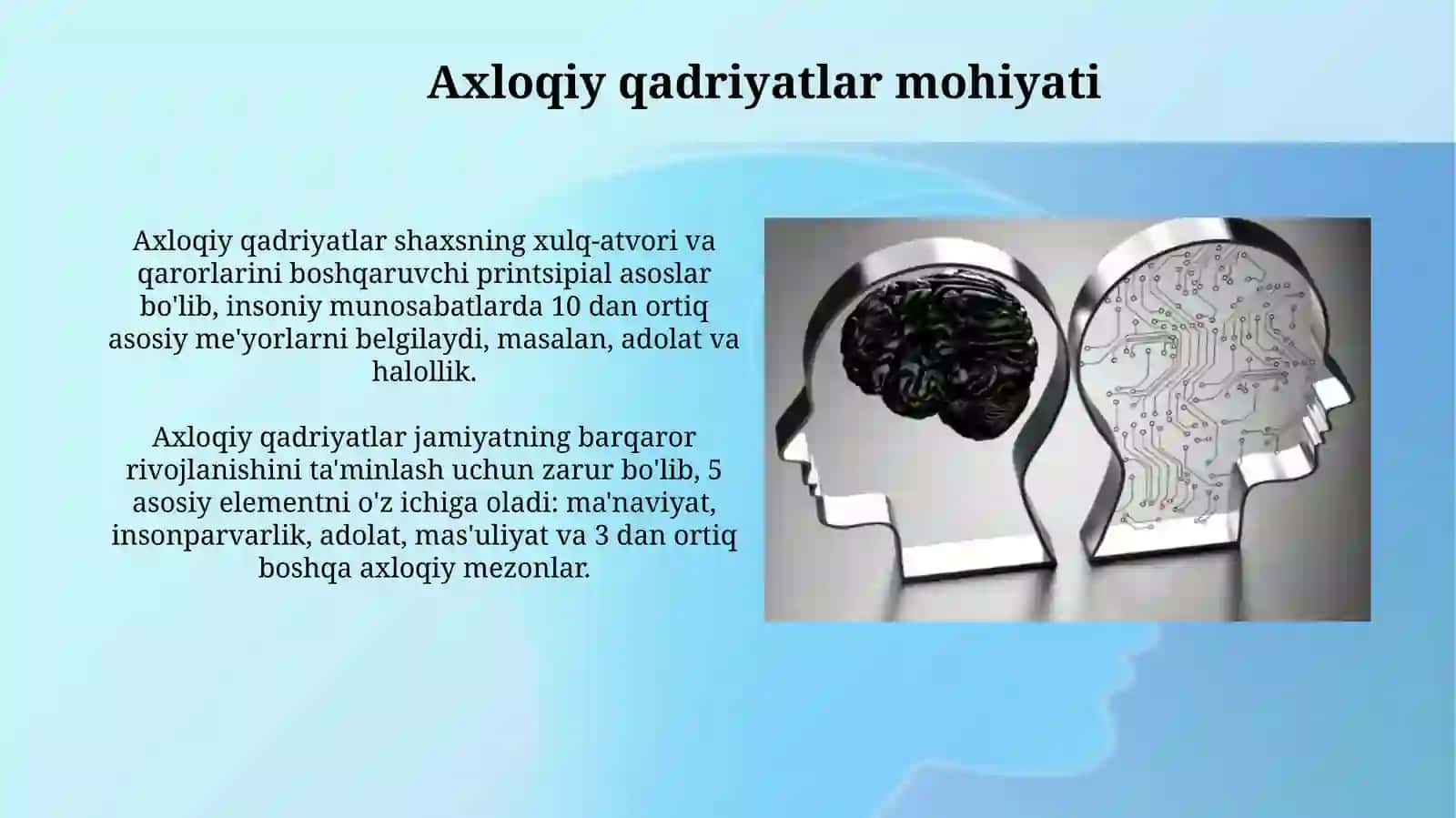 Sun’iy intellekt va axloqiy qadriyatlar: zamonaviy muammolar 4