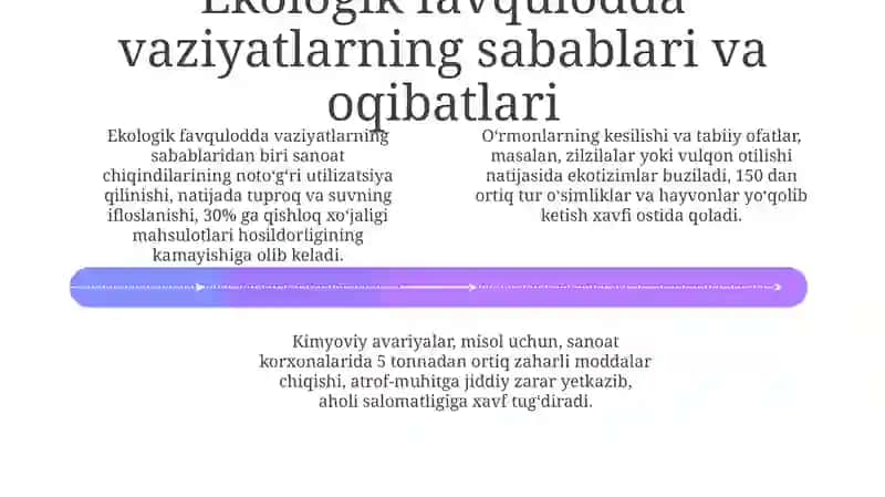 Ekologik favqulodda vaziyatlar: tushuncha va turlari 4