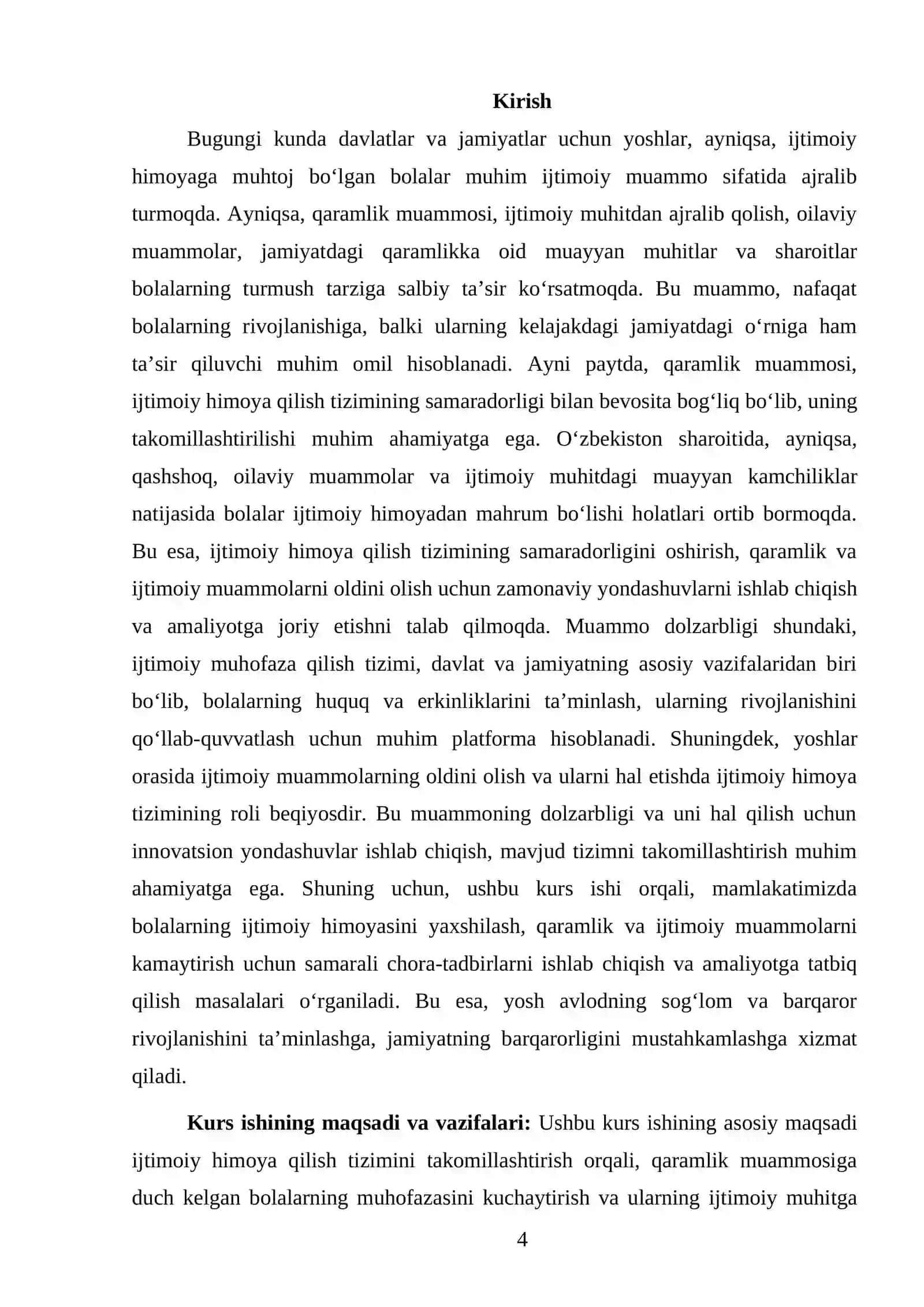 OTA ONA QARMOG'ISIZ QOLGAN BOLALARNI IJTIMOIY HIMOYA QILISH TIZIMINI TAKOMILLASHTIRISH 4