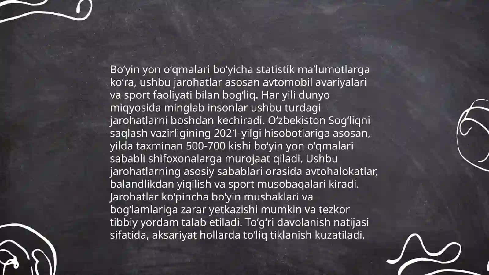 Bõyinni õrta, yon oqmalari va kistalari 4