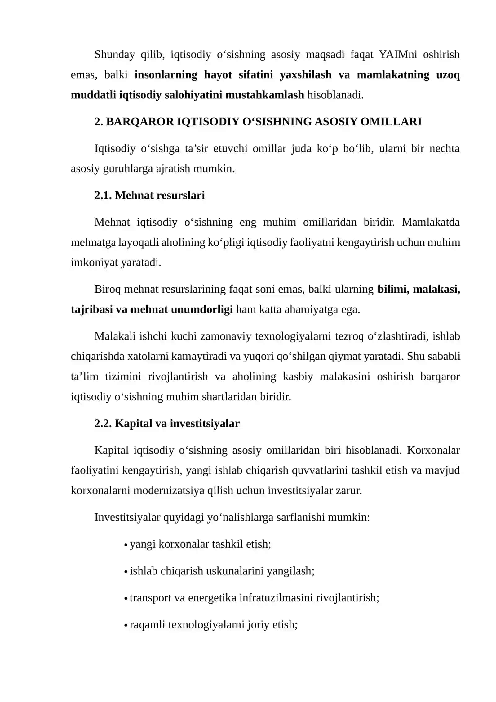 BARQAROR IQTISODIY O‘SISHNING ASOSIY OMILLARI 4