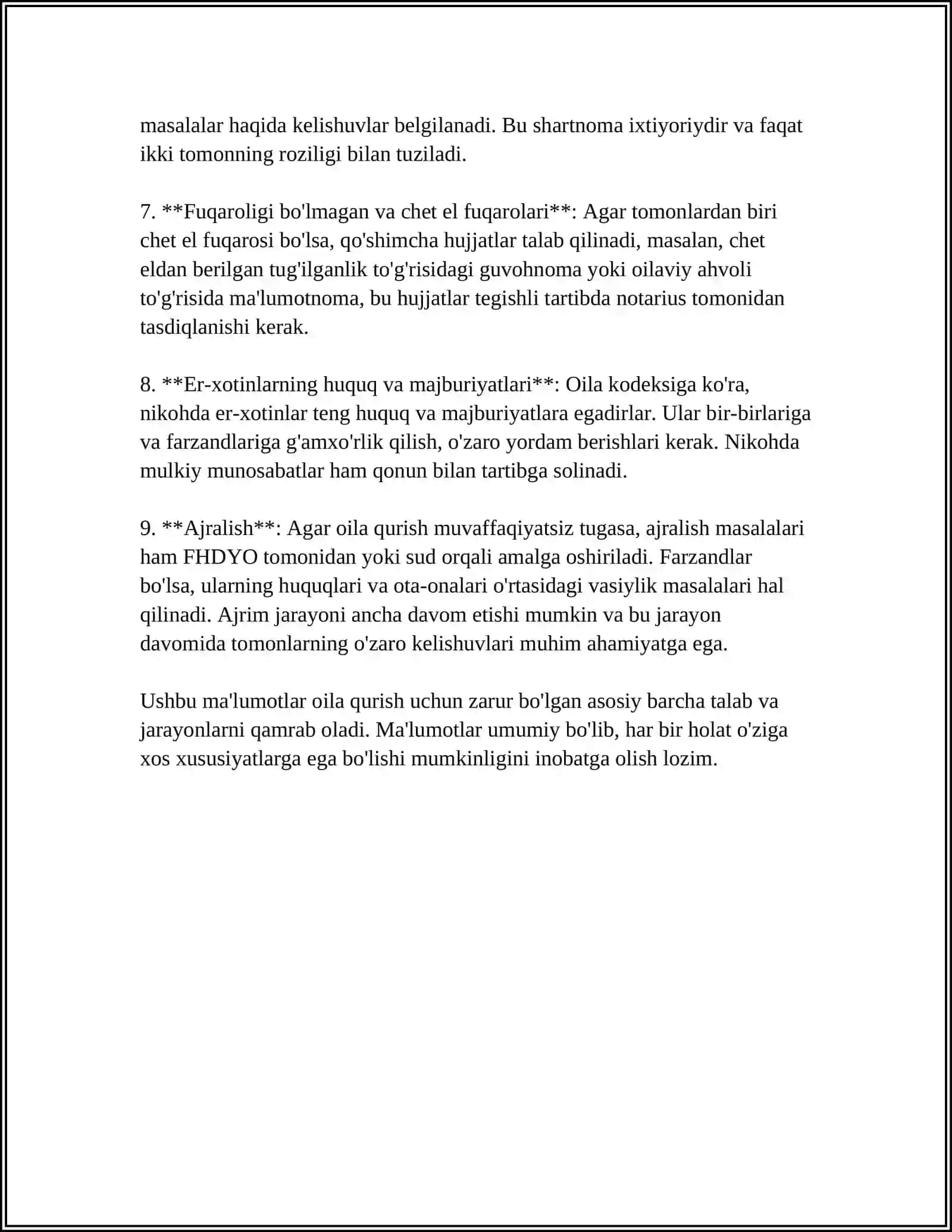 A.FITRATNING "OILA ASARI"DAGI OILA QURISH TARTIBLARI VA FARZANDN TARBIYASIGA OID ĜOYALARI 4