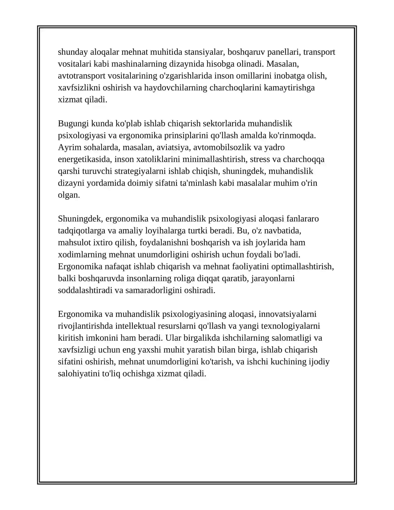 MUHANDILIK PSIXOLOGIYASINING BOSHQA FANLAR BILAN ALOQASI 4