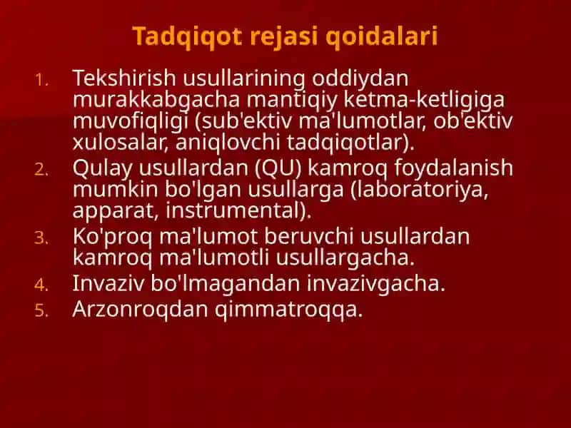 XIRURGIK BEMORLARNI TEKSHIRISH 4