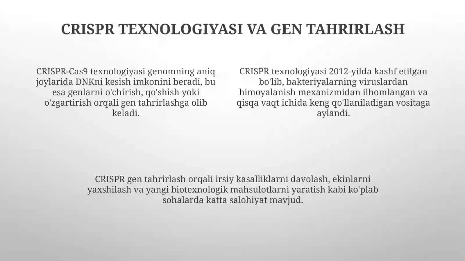 Genetik muhandislik sohasida erishilgan yutuqlar 4