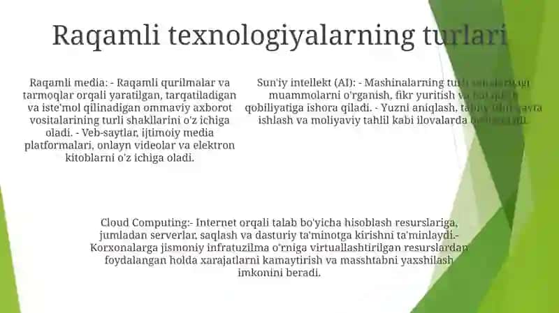 Raqamli Texnologiyalar 4