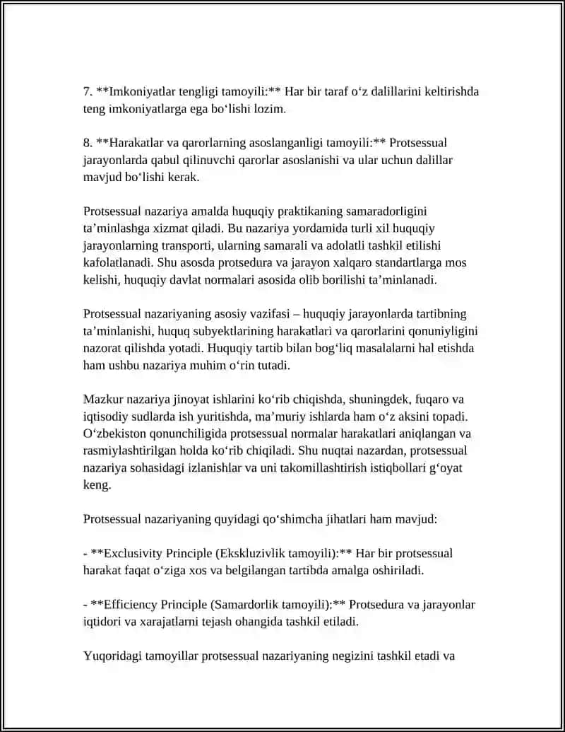 PROTSESSUAL NAZARYA VA ADOLATSIZLIK NAZARYASI 4