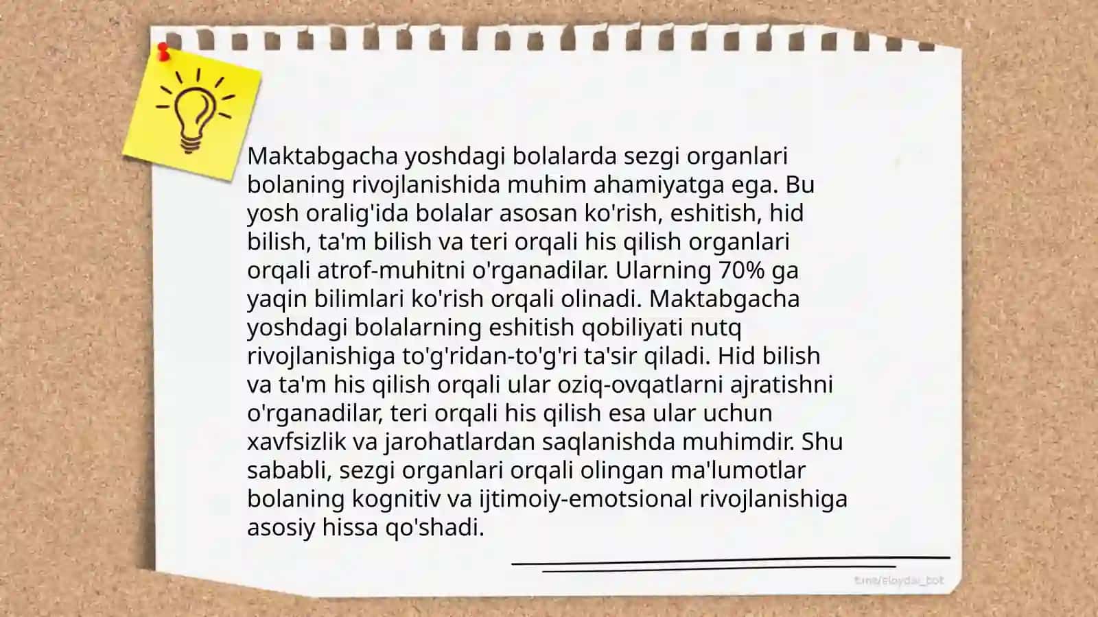 Maktabgacha yoshdagi bolalar idrokining rivojlanishi 4