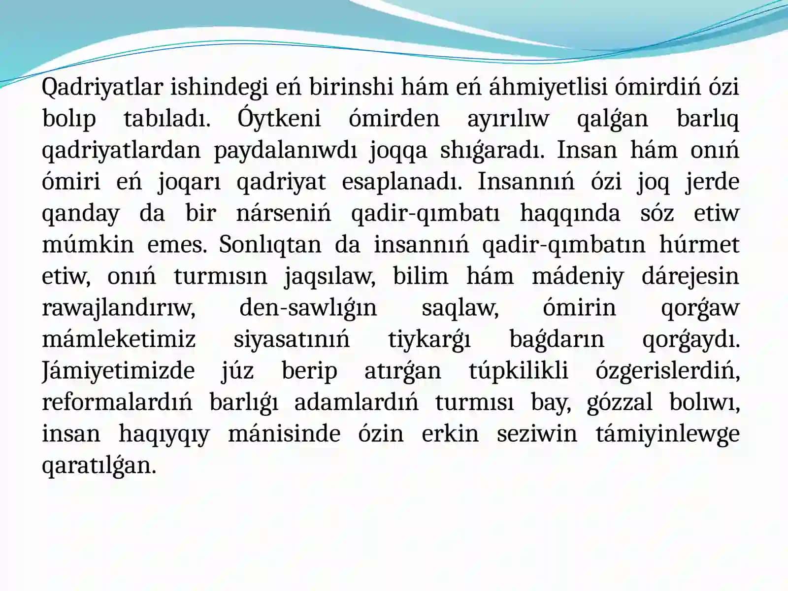 Ǵárezsizlik jıllarında Ózbekstandaǵı ruwxıy hám mádeniy rawajlanıw 4