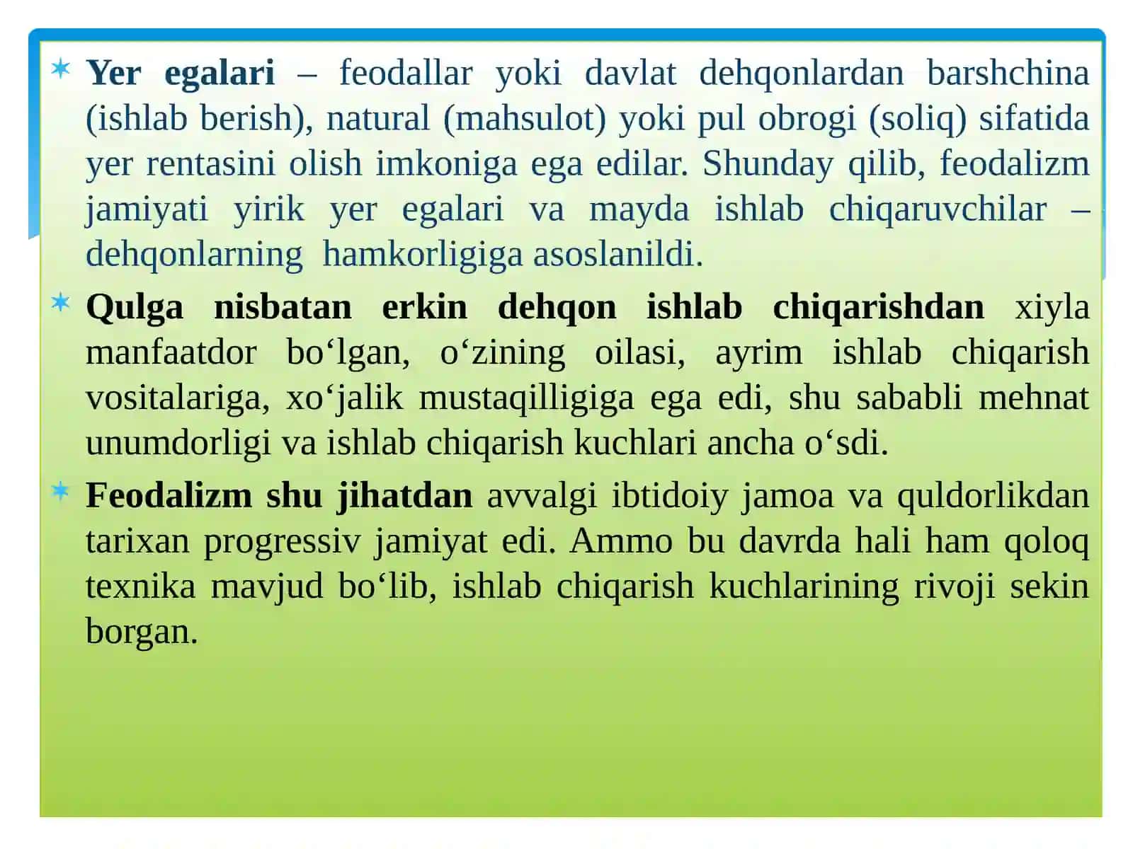 FEODAL JAMIYATI VA UNING YEMIRILISHI DAVRIDAGI IQTISODIY TA’LIMOTLAR 4