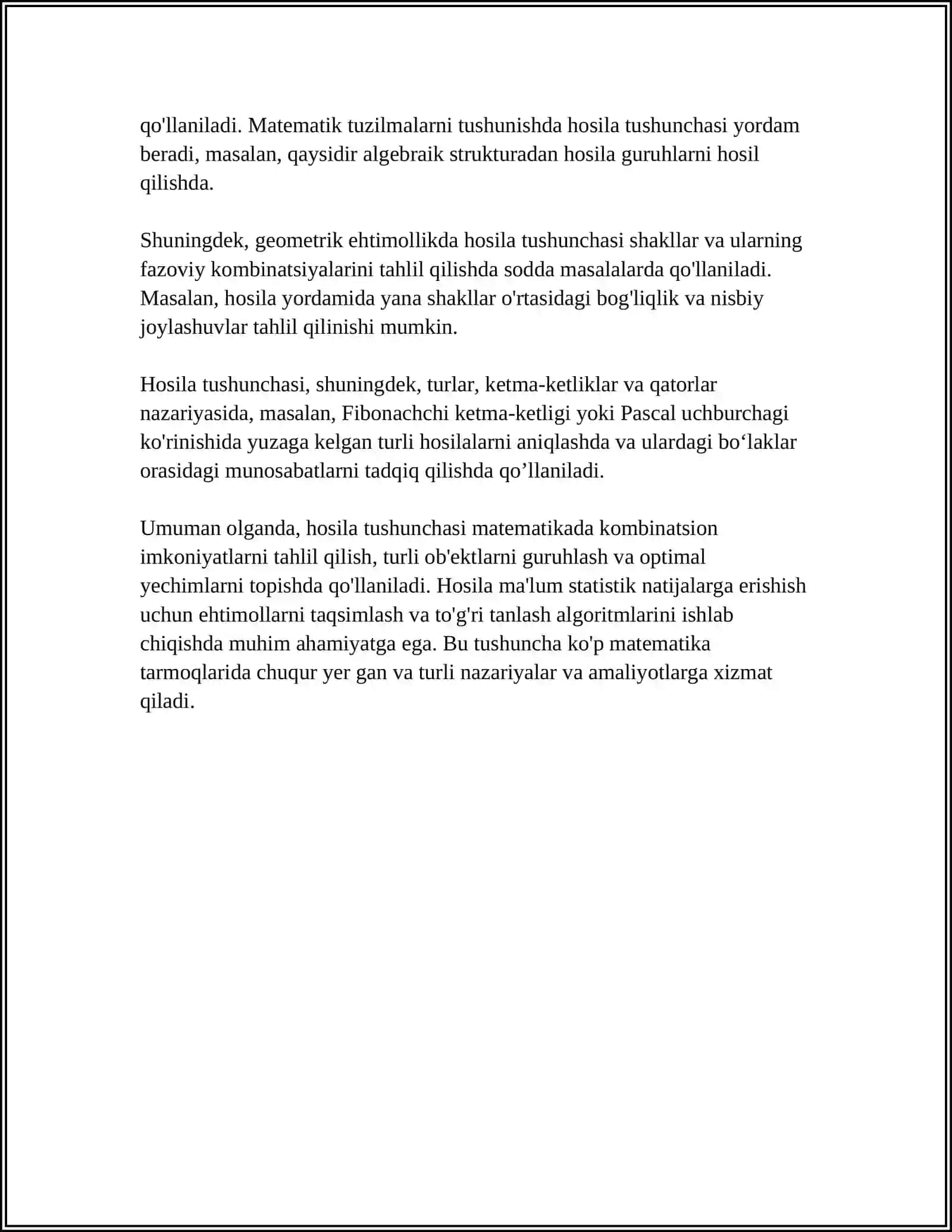 HOSILA TUSHUNCHASIGA KELTIRILADIGAN MASALALAR 4