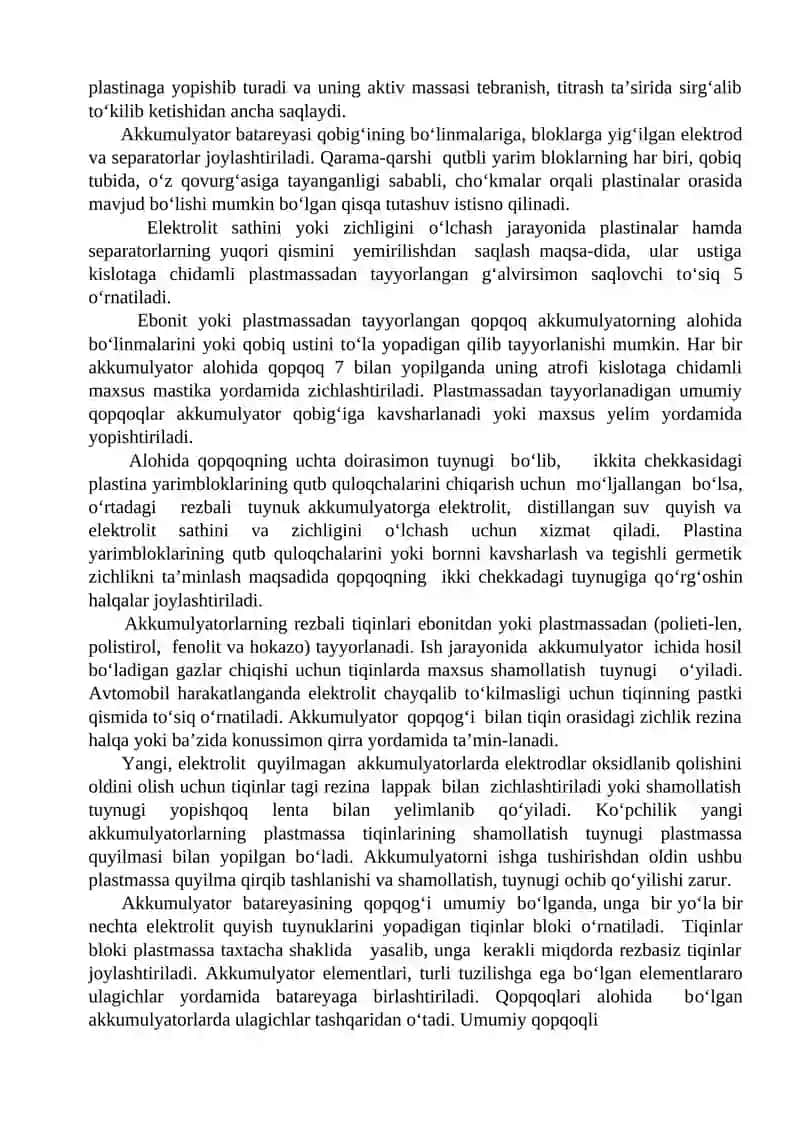 Akkumulyatorlar batareyasi 4