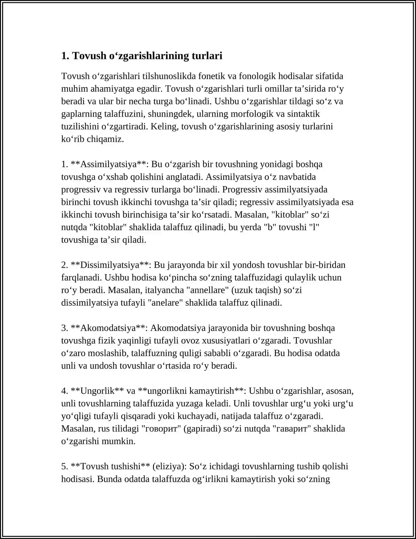 ONA-TILI FANIDAN TAQDIMOT ISHI MUSTAQIL ISH 4