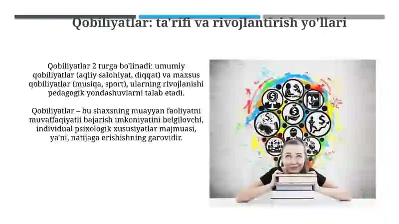 O‘qitishning ta’lim-tarbiyaviy va rivojlantiruvchi vazifalari: bilim, malaka va ko‘nikma 4