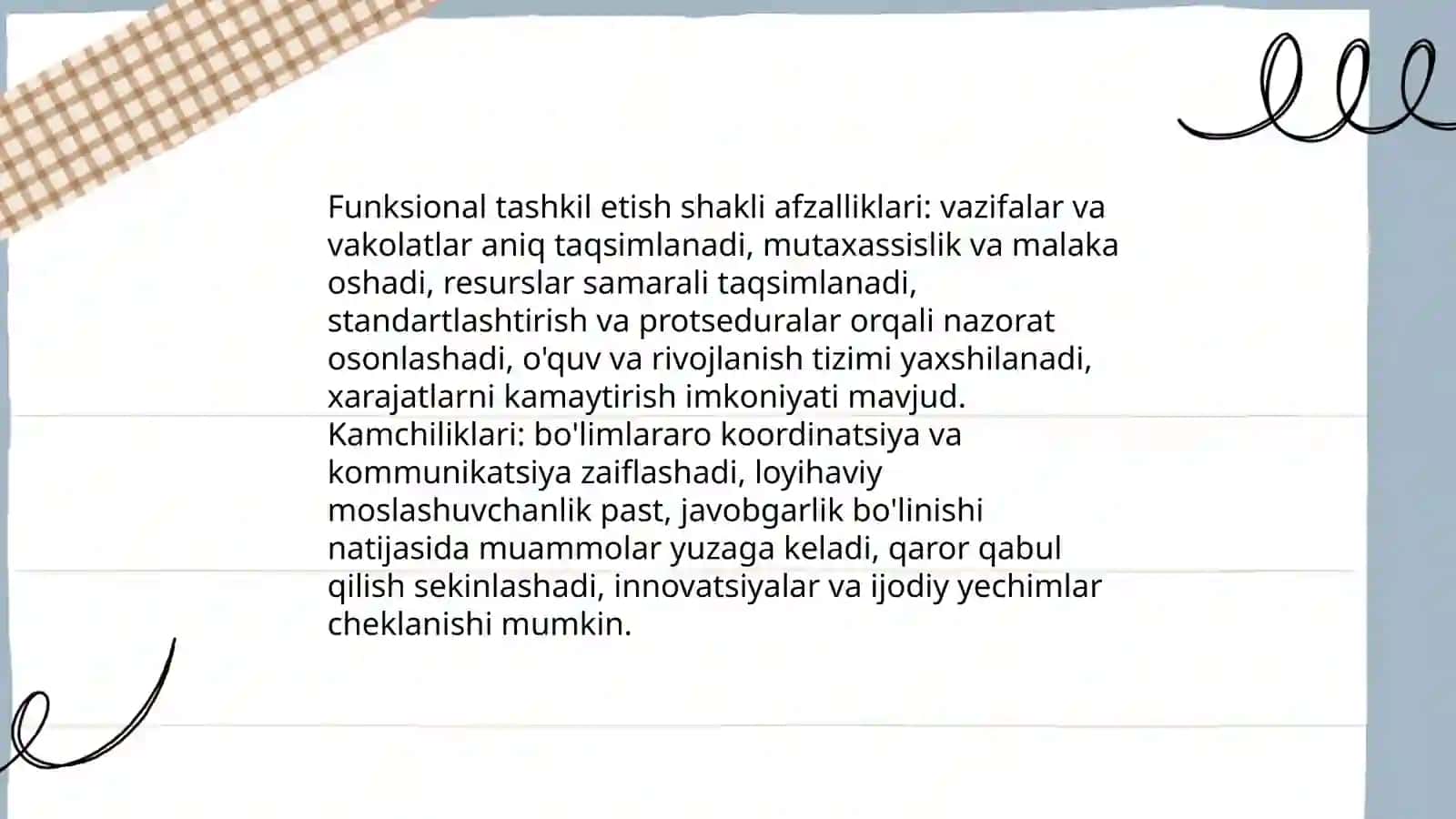 Turistik loyihani boshqarishning tashkiliy shakillari 4