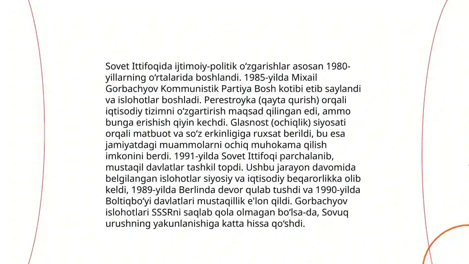 Qayta qurilish yillarida Oʻzbekistondagi ijtimoiy -siyosiy vaziyat 4