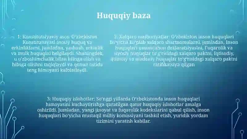 Inson Huquqlari Va Erkinliklarining Kafolatining Yaratilishi 4