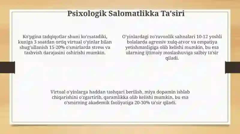 Virtual O'yinlarning Yosh Avlod Fikrlash Uslubiga Ta'siri 4