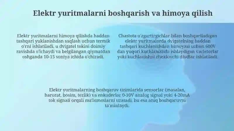 Umumiysanoat mexanizimlarining komplektlangan elektr yuritmalari 4