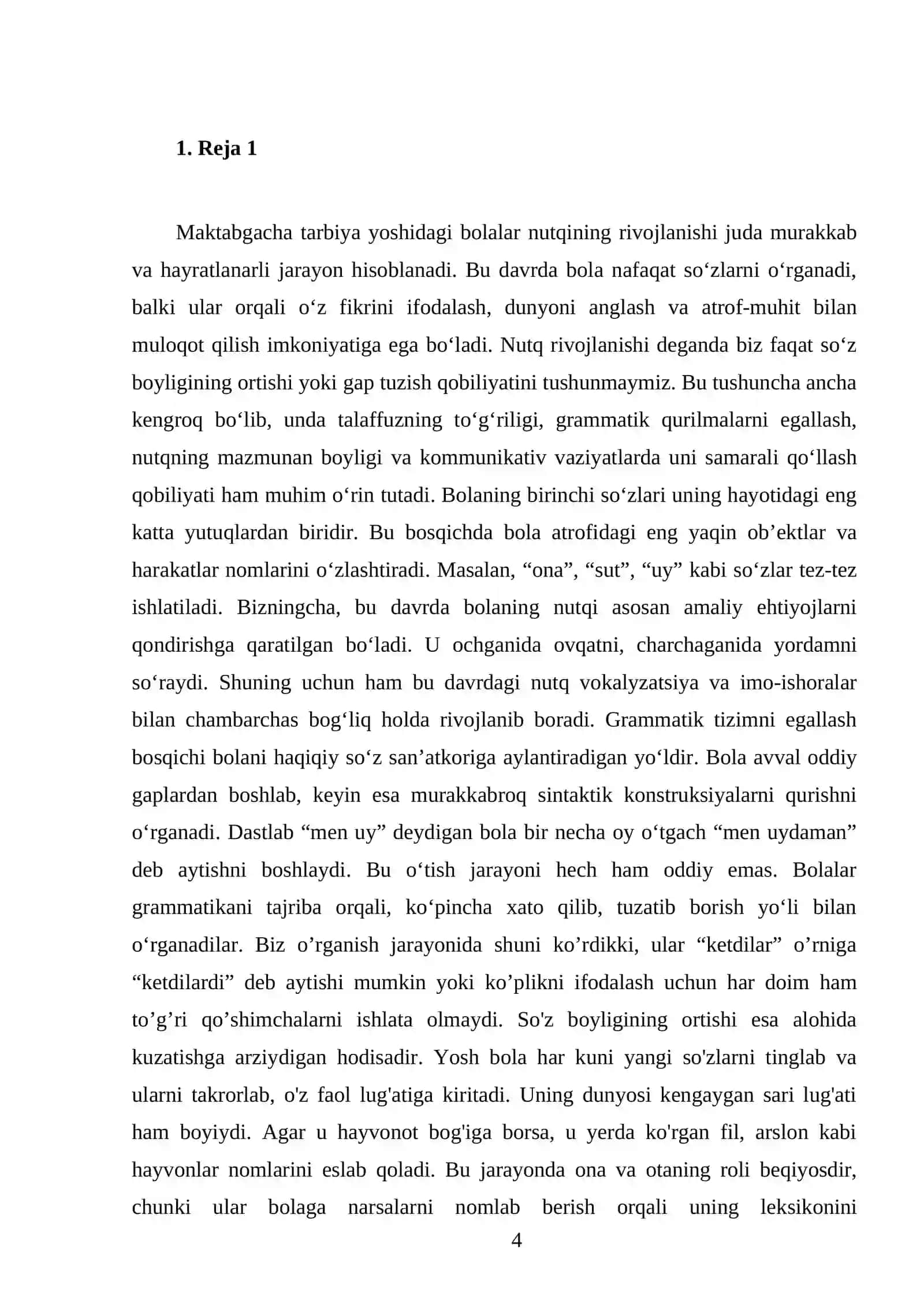 Maktabgacha tarbiya yoshidagi bolalar nutqining rivojlanish xususiyatlari 4