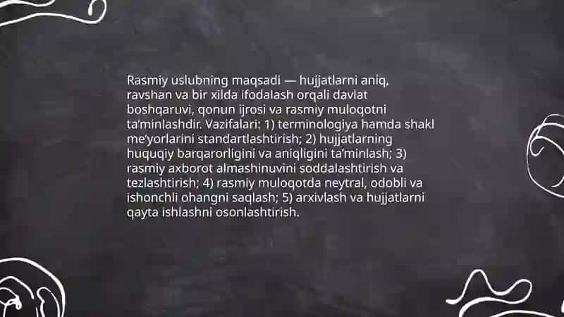 Akademik til va rasmiy uslubning asosiy qoidalari 4