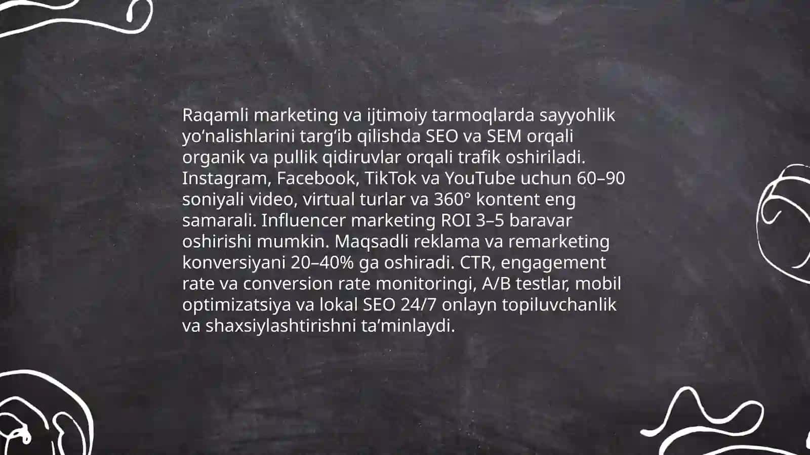 Reklama strategiyalari orqali Sayyohlik yoʻnalishlarini brendlash 4