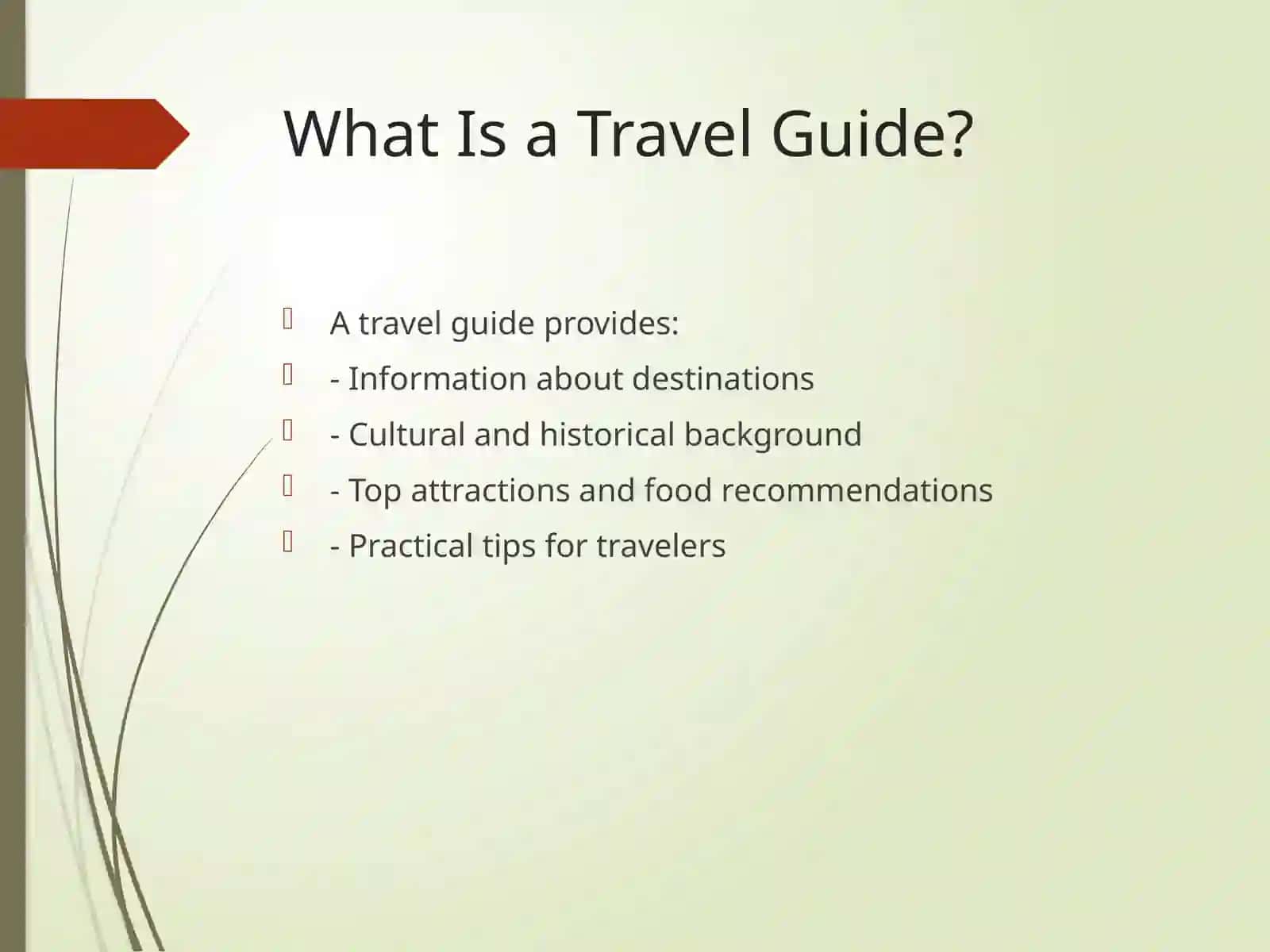 Reading Travel Guides 4