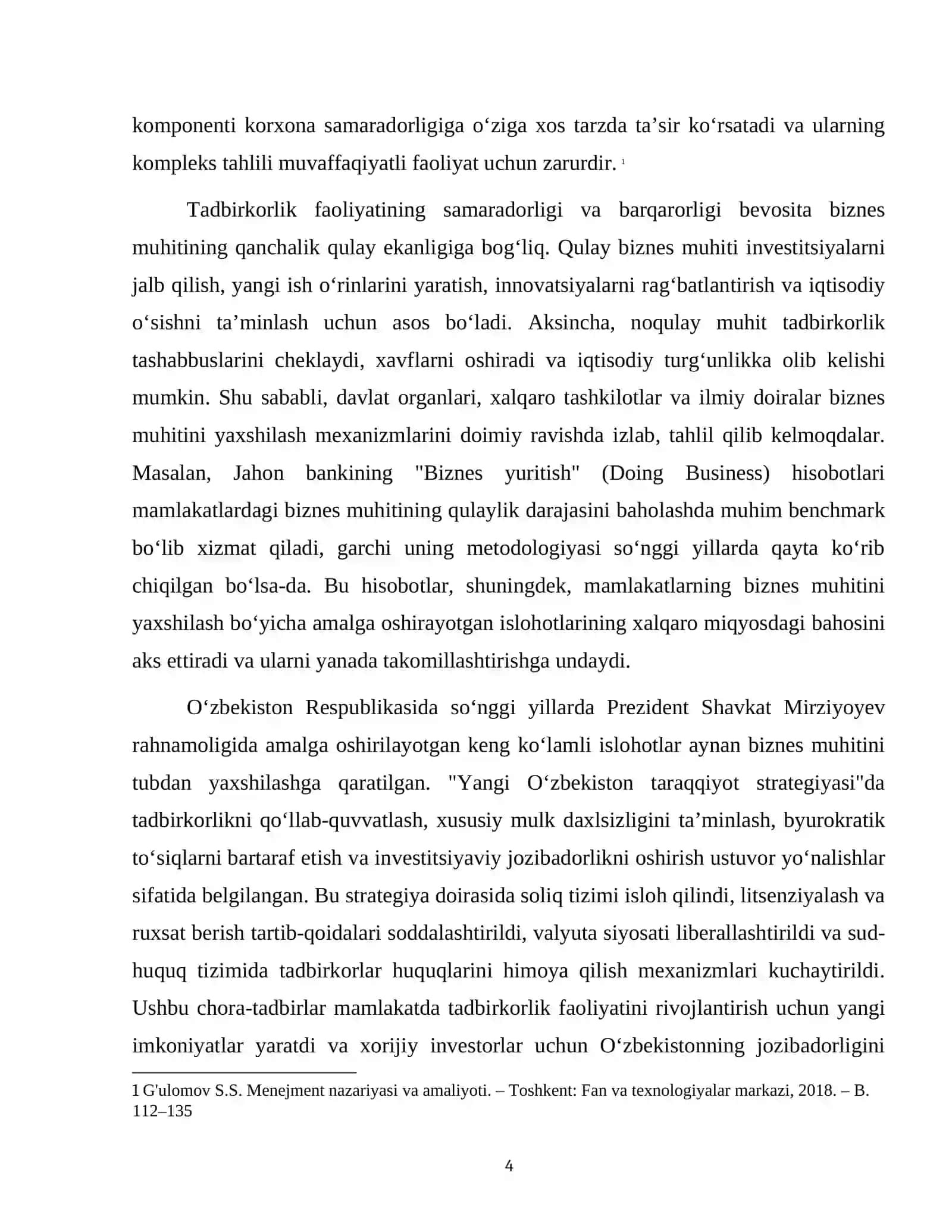 "BIZNES MUHUTI VA UNGA TASIR ETUVCHI OMILLAR" 4