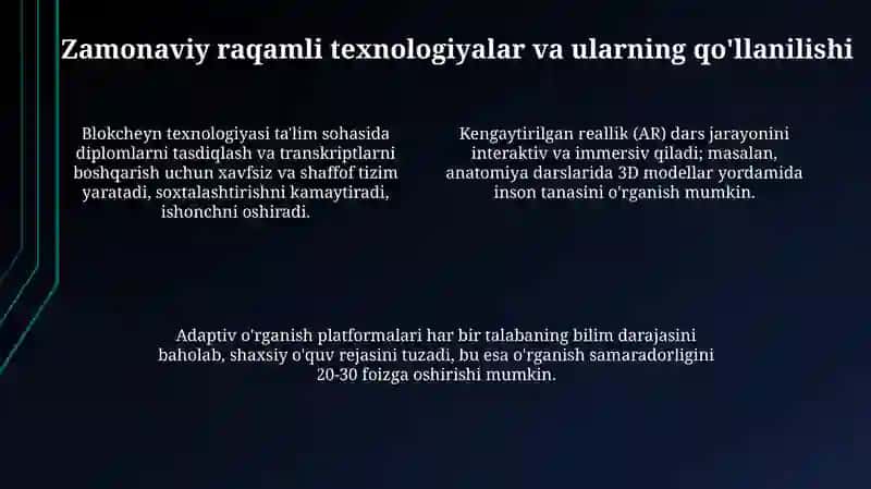 Talimda raqamli texnalogiyalar 4