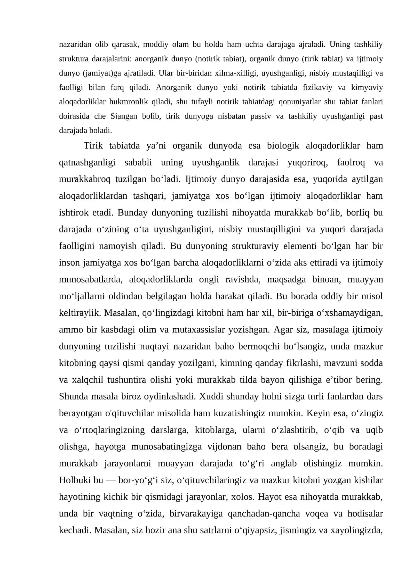 Borliq (ontologiya) va rivojlanish falsafasi 4