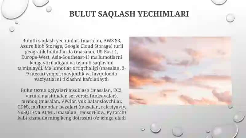 Bulutli texnologiyalar va ular bilan ishlash 4