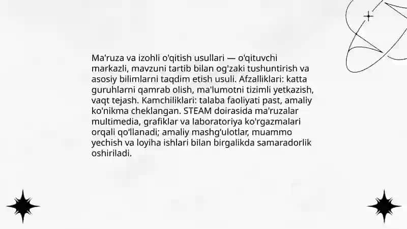 Ta'lim metodlari va vositalari 4